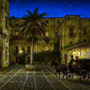 Palazzo Nicolaci ingresso posteriore 1800